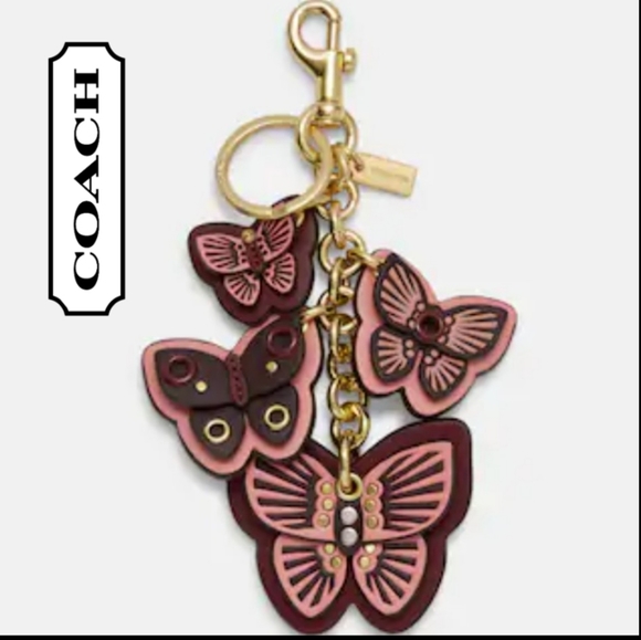COACH BUTTERFLY BAG CHARM - Picture 1 of 9